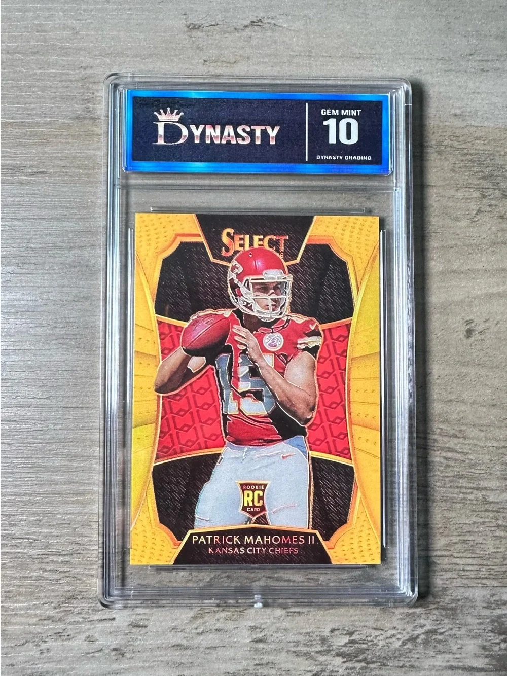 Patrick Mahomes Rookie 2017 Panini Select Gem Mint 10 Novelty Football Card